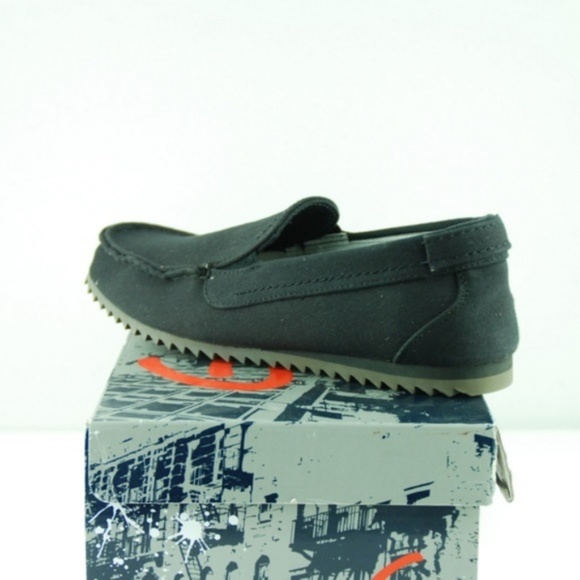 Men Black Fabric Loafer Slip-on's - Picture 4 of 7